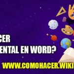 COMO HACER UN MAPA MENTAL EN WORD